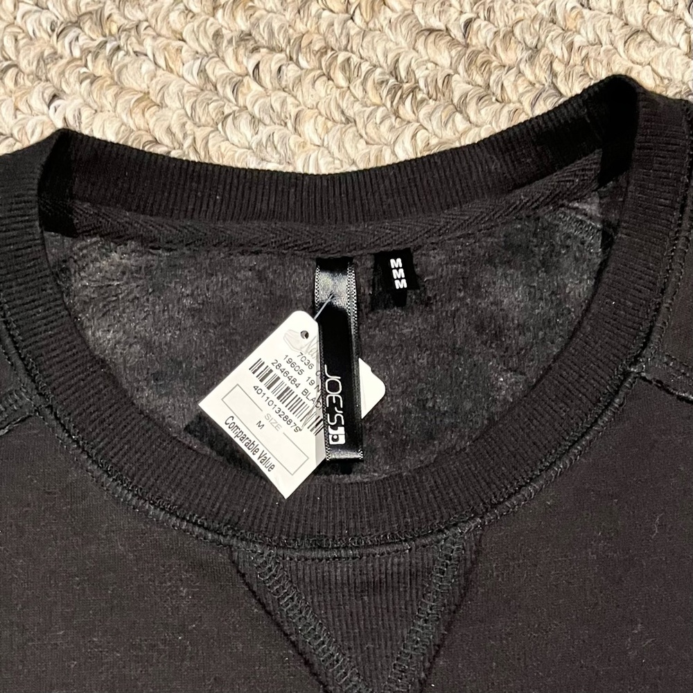 Joe’s Black Sweatshirt Medium
